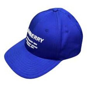 LIMITED EDITION: Burberry Horseferry Baseball Cap (Oceanic Blue)